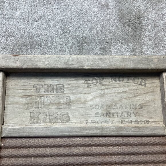 Antique National Washboard Co. No. 824 Wood & Metal Made In USA - Picture 12 of 16